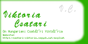 viktoria csatari business card